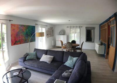 Photo du séjour après les travaux, vers la salle à manger