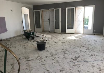 Dépose du carrelage