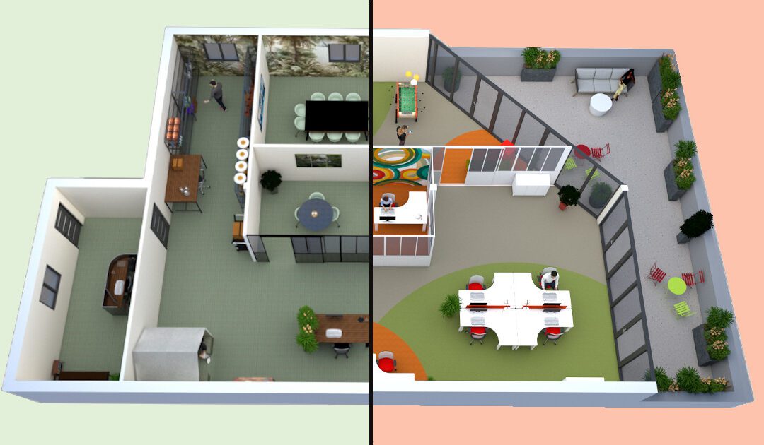 Aménagement espace de bureaux