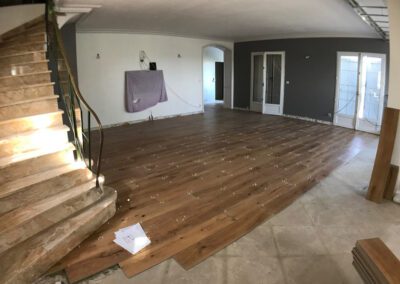 Pose du nouveau carrelage