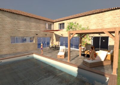 Maison de campagne moderne et familiale