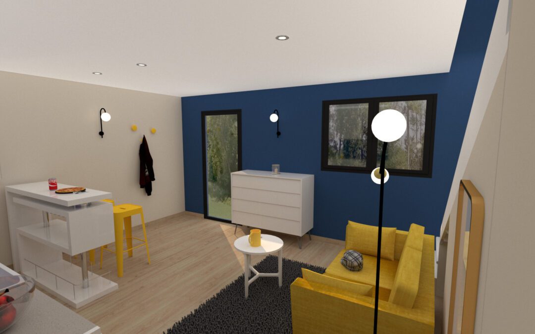 Studio duplex pour étudiant