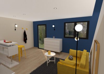 Studio duplex pour étudiant